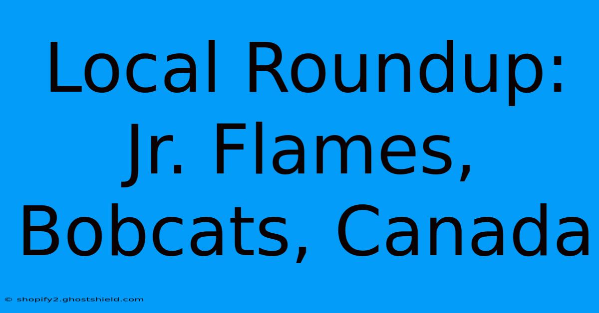 Local Roundup: Jr. Flames, Bobcats, Canada