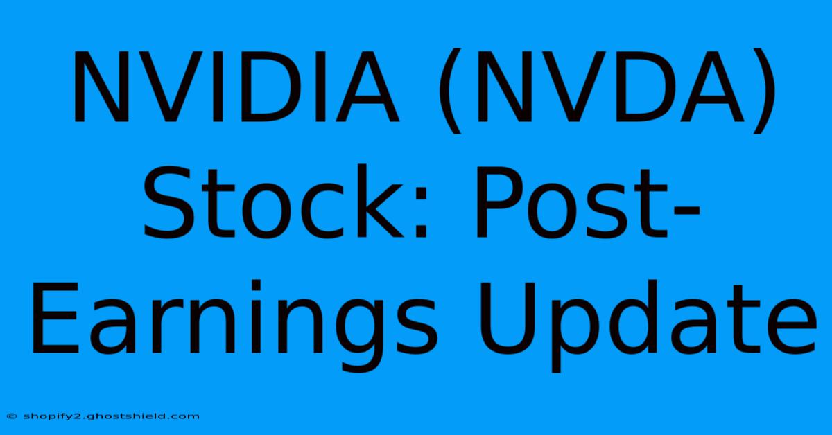 NVIDIA (NVDA) Stock: Post-Earnings Update